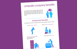 Umbrella company benefits: infographic