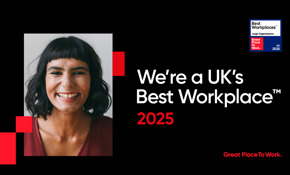 Ranked in the top 100 UK's Best Workplaces (large category)
